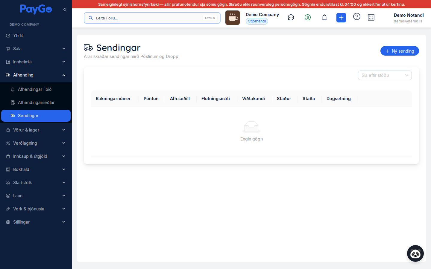 Sendingar