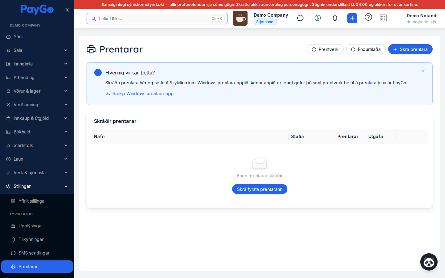 Prentarar